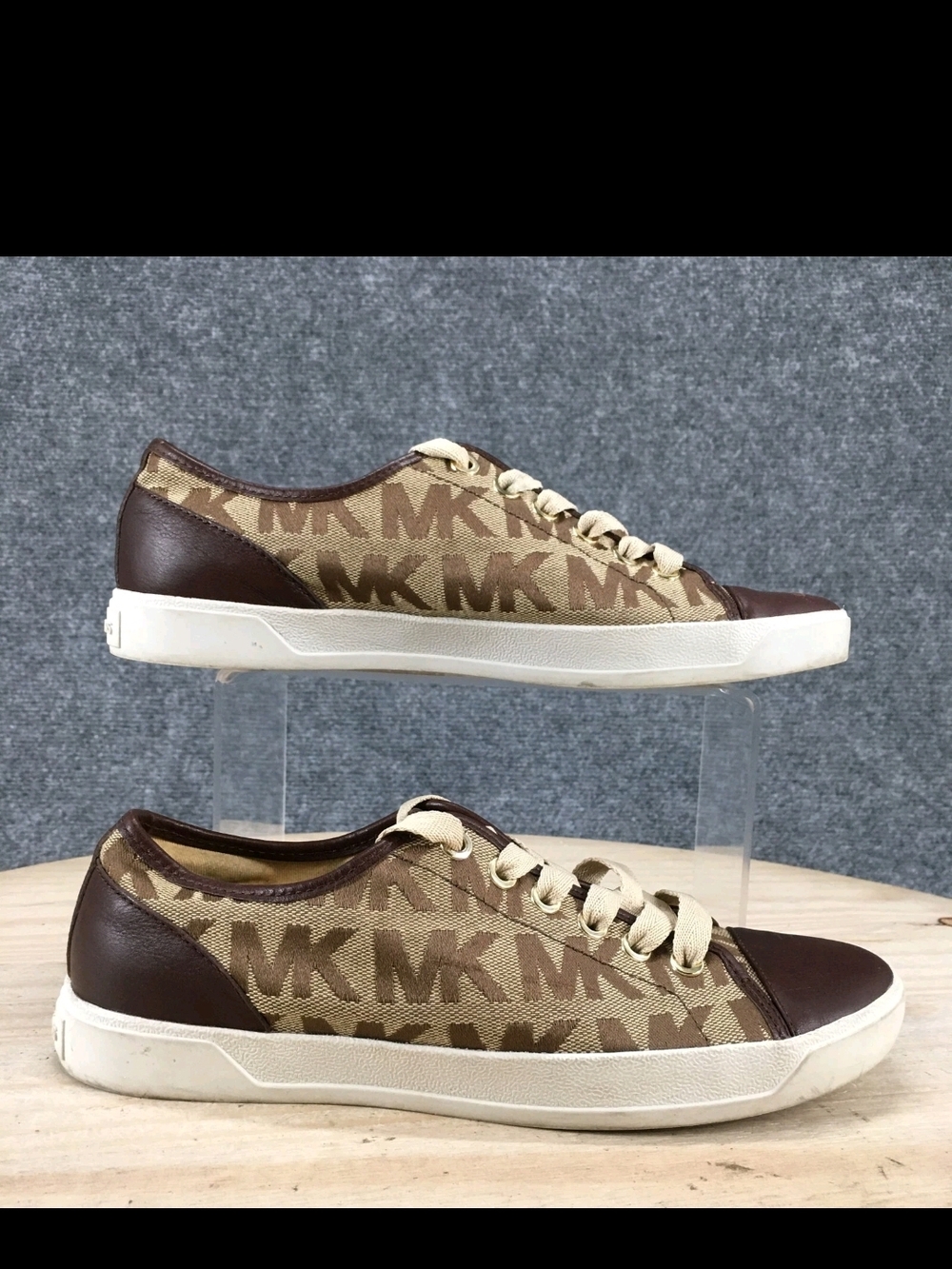 Michael Kors Men’s Brown/Beige Logo Low-Top Sneaker